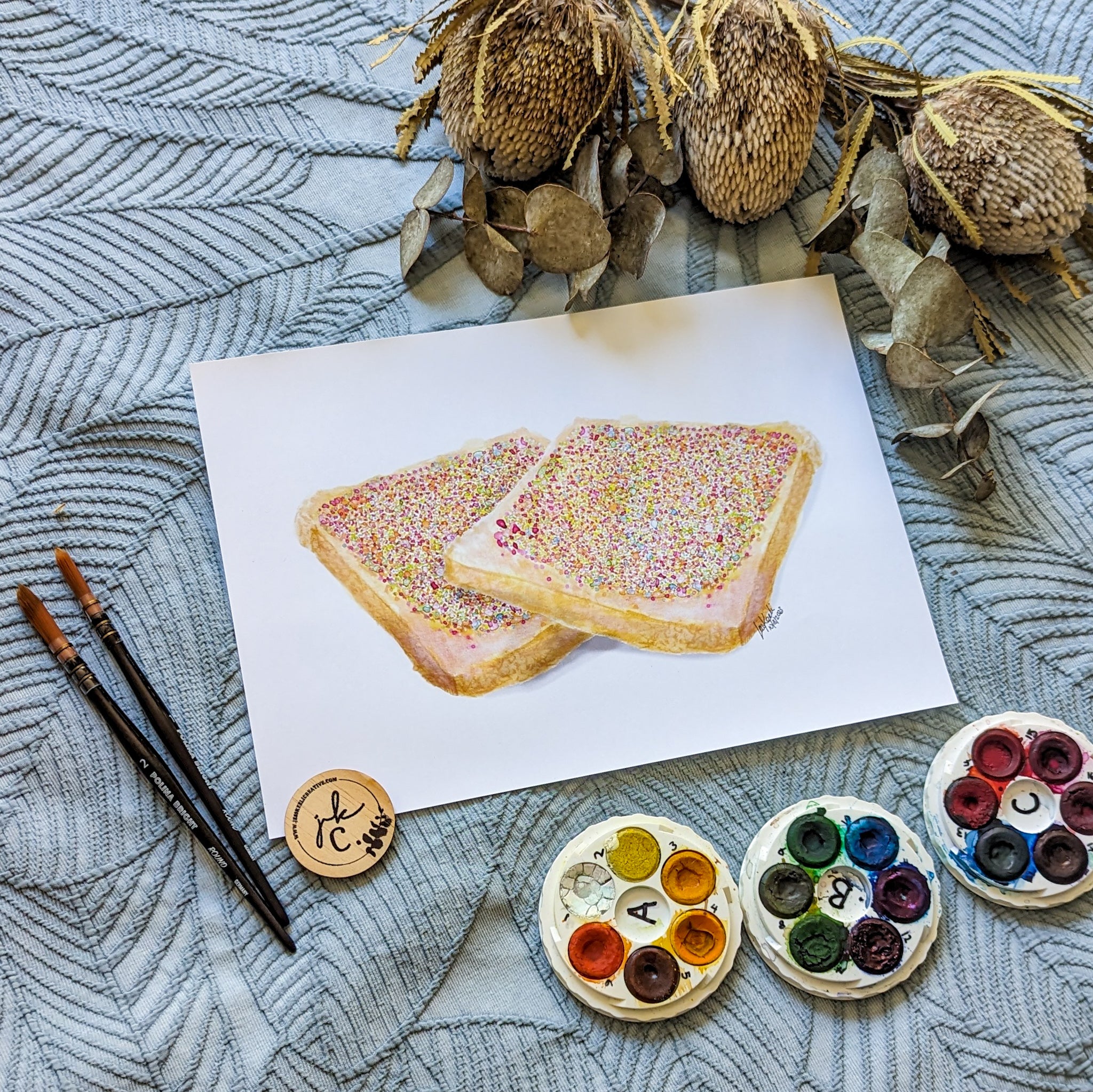 NOW IT'S A PARTY - Fairy Bread Art Print